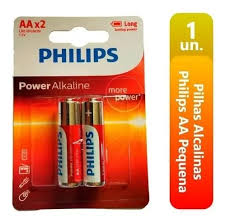PILHA AA PHILIPS ALCALINA C/2