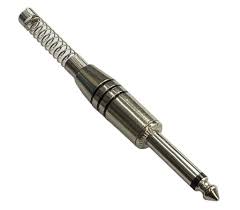 PLUG P10 MONO METAL PRATA