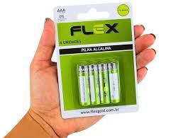 PILHA AAA FLEX ALCALINA C/4