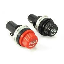 Porta Fusível de Painel 20mm Importado Vermelho